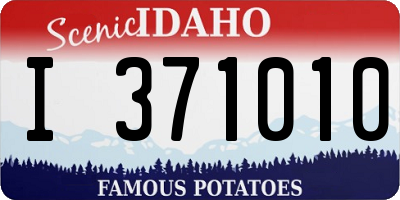 ID license plate I371010