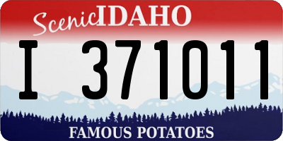 ID license plate I371011