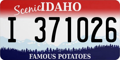 ID license plate I371026