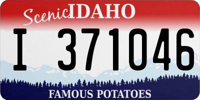 ID license plate I371046