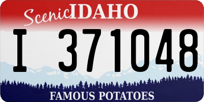 ID license plate I371048
