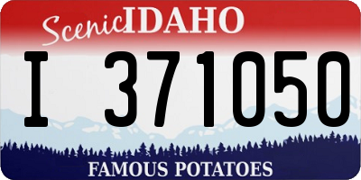 ID license plate I371050
