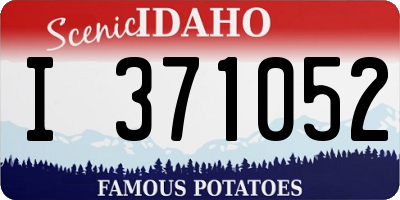 ID license plate I371052