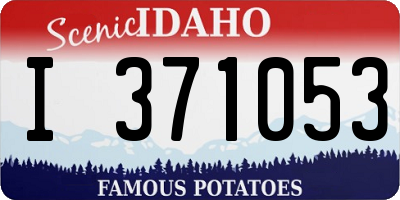 ID license plate I371053