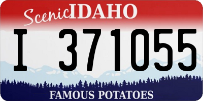 ID license plate I371055