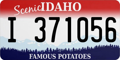 ID license plate I371056