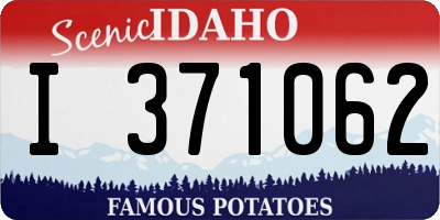 ID license plate I371062