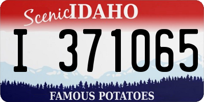 ID license plate I371065