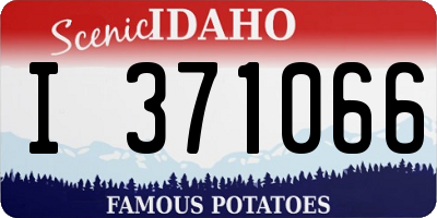 ID license plate I371066