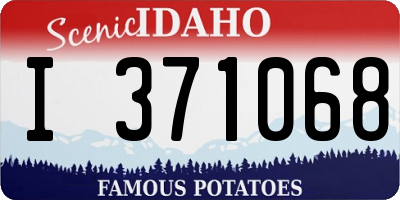 ID license plate I371068