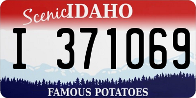 ID license plate I371069