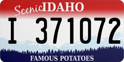 ID license plate I371072