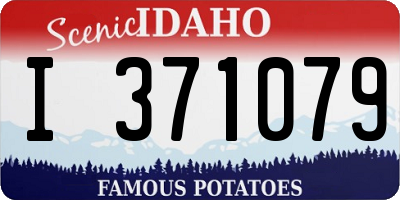 ID license plate I371079