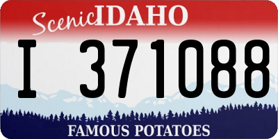ID license plate I371088