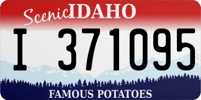 ID license plate I371095