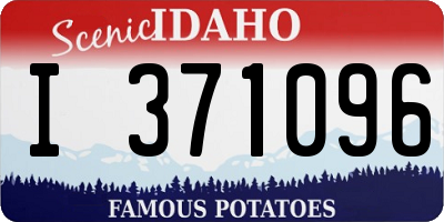ID license plate I371096