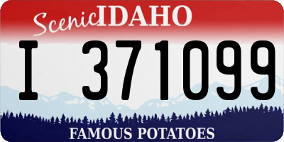 ID license plate I371099