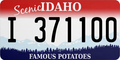 ID license plate I371100