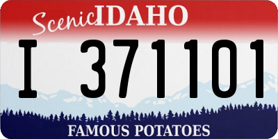 ID license plate I371101
