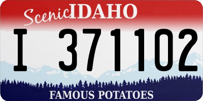 ID license plate I371102