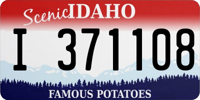 ID license plate I371108