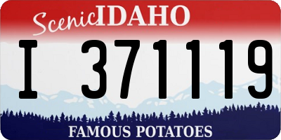 ID license plate I371119