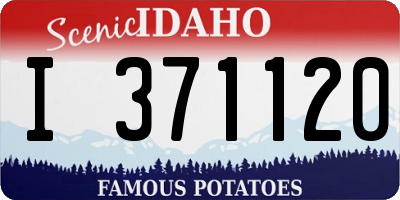 ID license plate I371120
