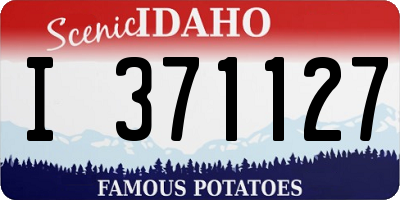 ID license plate I371127
