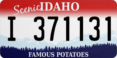 ID license plate I371131
