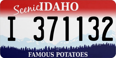 ID license plate I371132