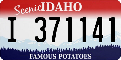 ID license plate I371141