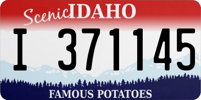 ID license plate I371145