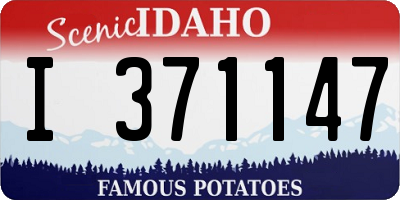 ID license plate I371147