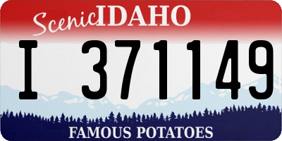 ID license plate I371149