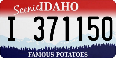 ID license plate I371150