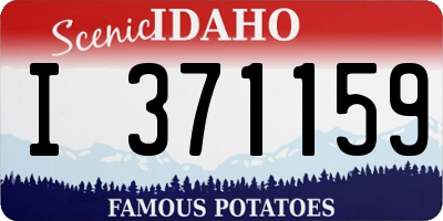 ID license plate I371159