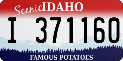 ID license plate I371160