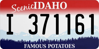 ID license plate I371161