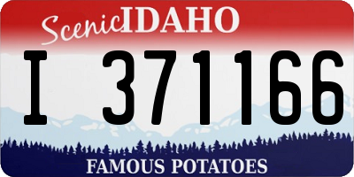 ID license plate I371166