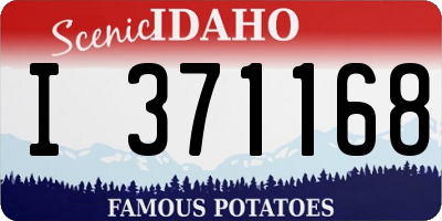 ID license plate I371168