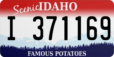 ID license plate I371169