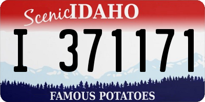 ID license plate I371171