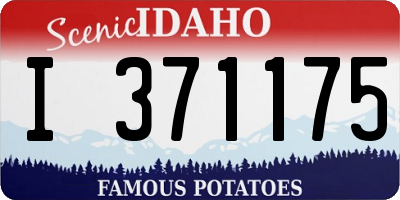 ID license plate I371175