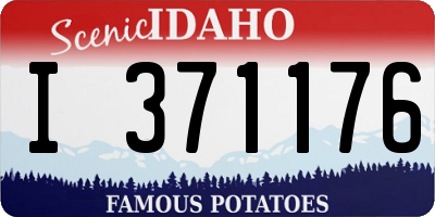 ID license plate I371176