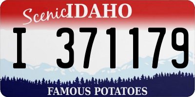 ID license plate I371179