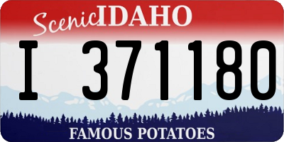 ID license plate I371180