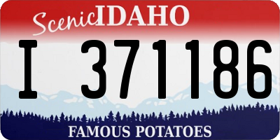 ID license plate I371186