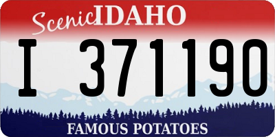 ID license plate I371190