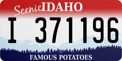 ID license plate I371196