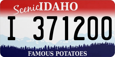 ID license plate I371200